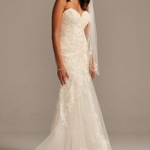 Size 8 Mermaid Sweetheart Wedding Dress